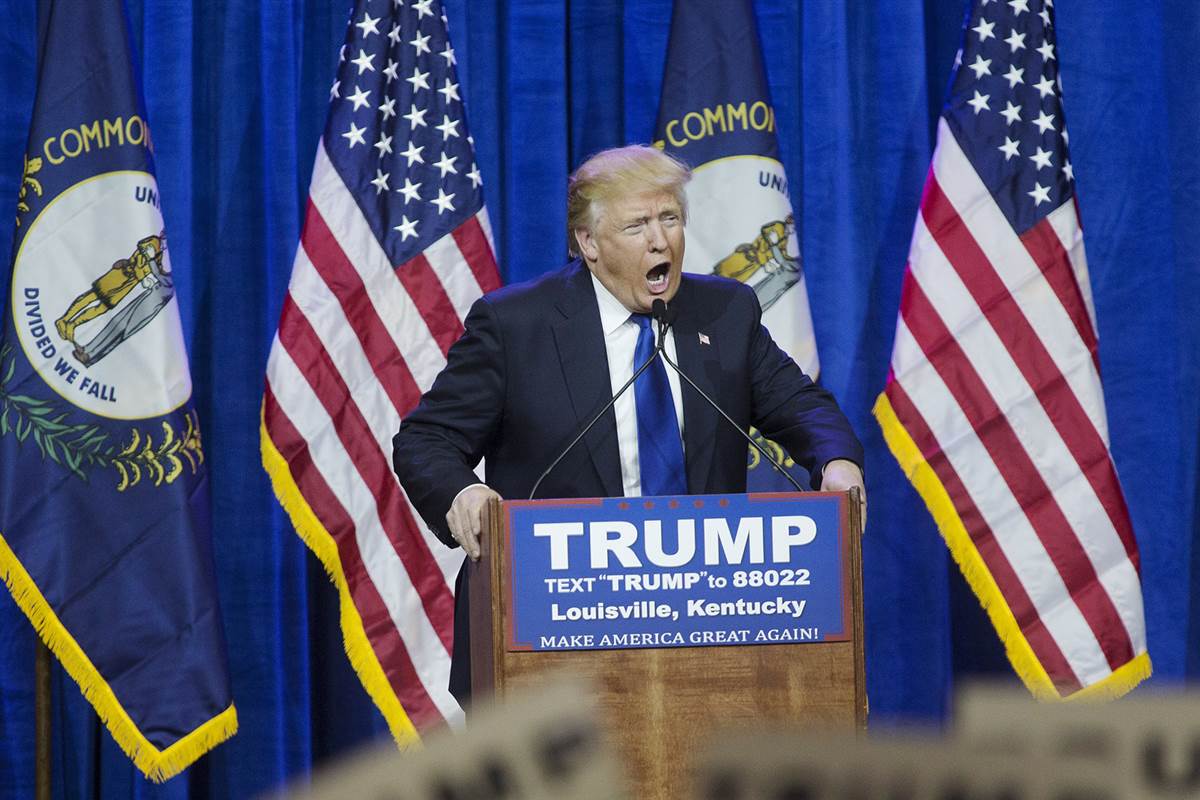 Trump at rally in Louisville, Kentucky